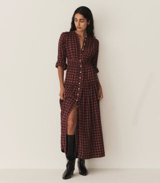 Annika Dress -- Rouge Countryside Plaid