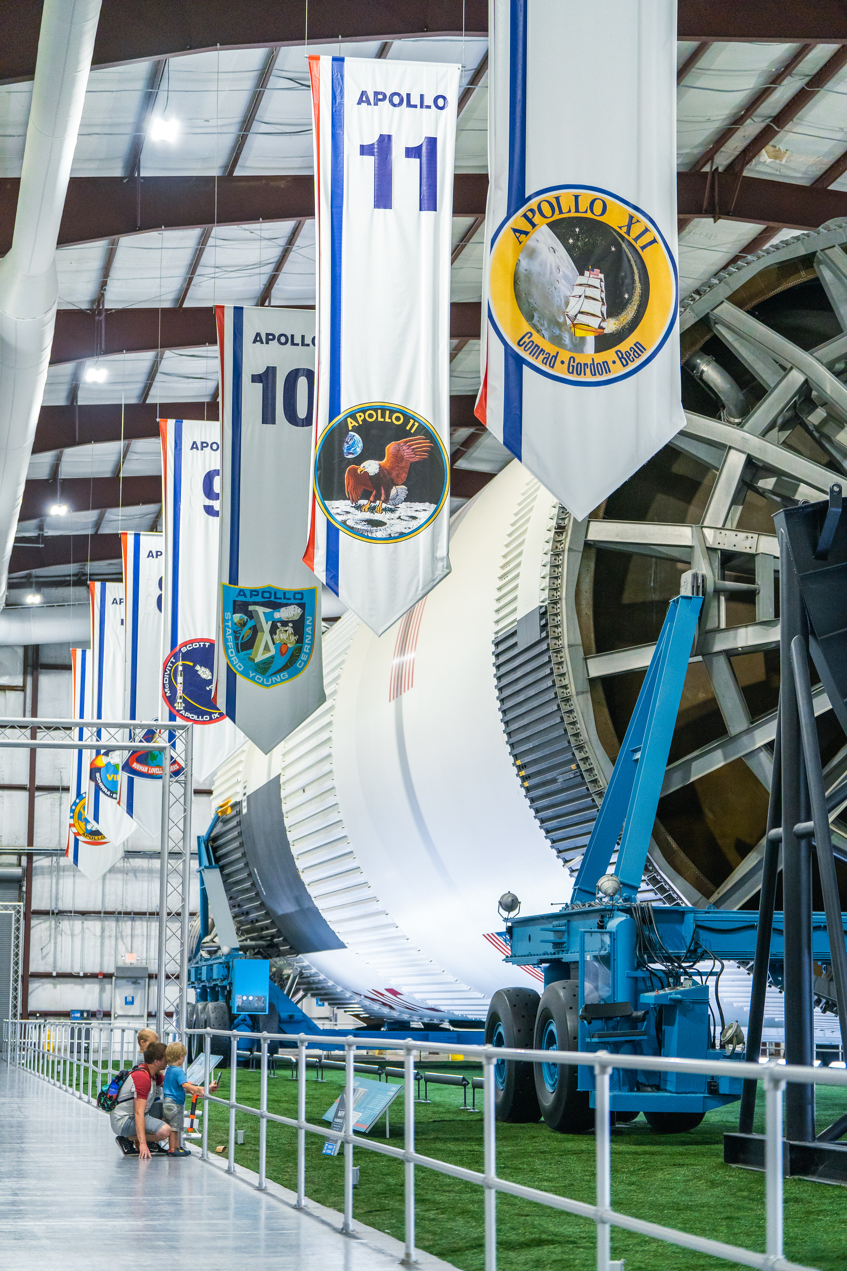 Space paraphernalia inside NASA's Space Centre Houston