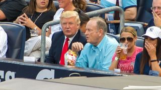 Donald Trump and Bill O'Reilly at a Yankees Game