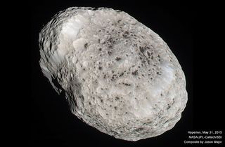 Color-Composite Image of Saturn's Moon Hyperion. 