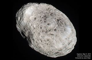 Color-Composite Image of Saturn's Moon Hyperion.