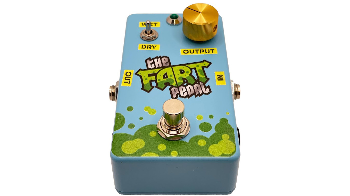 A guitar pedal that makes fart sounds has smashed its target on