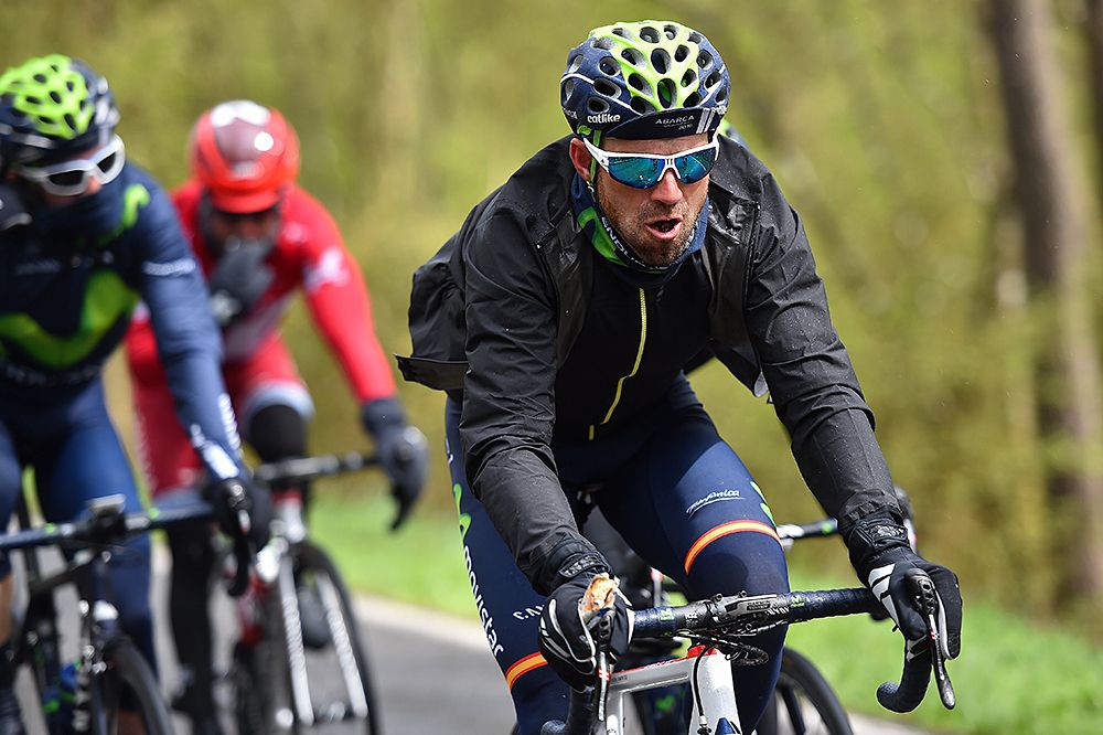 Alejandro Valverde (Movistar) at Liege-Bastogne-Liege
