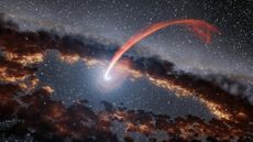 Supermassive black hole devours star