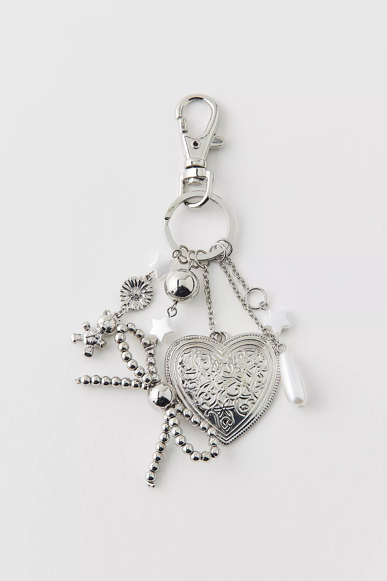 Silence + Noise Bow Charm Dangle Keychain