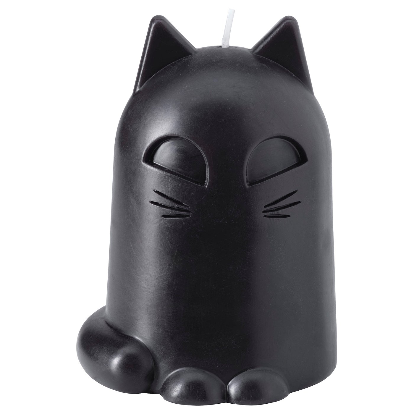 Kustfyr Unscented Candle - Cat Black 12 Cm