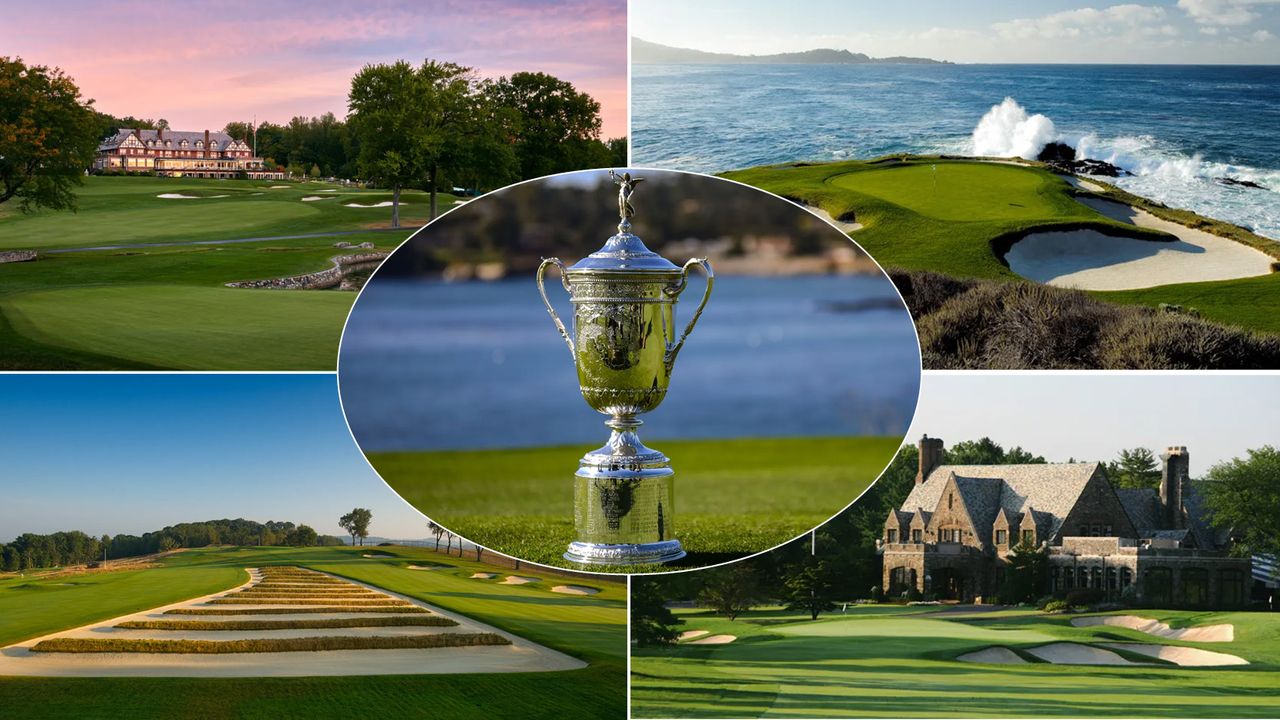 Four golf courses and the US Open trophy