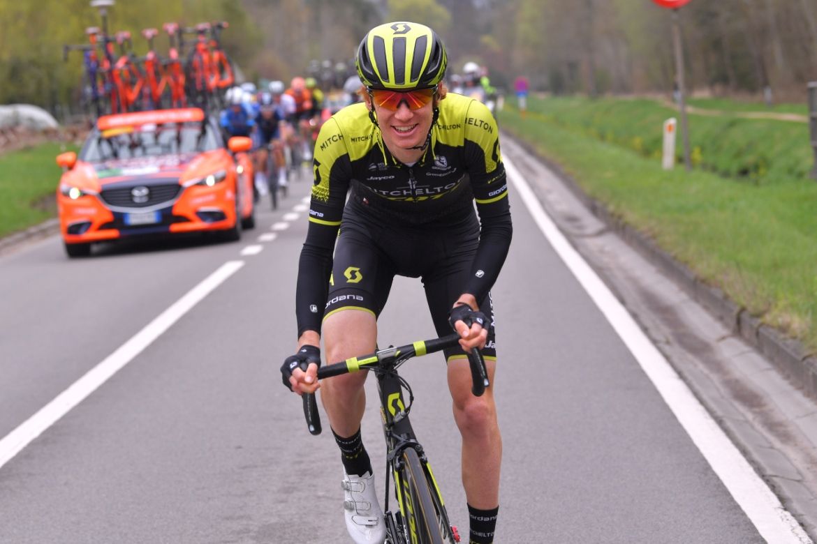 Jack Haig (Mitchelton-Scott) attacked to bridge to the breakaway