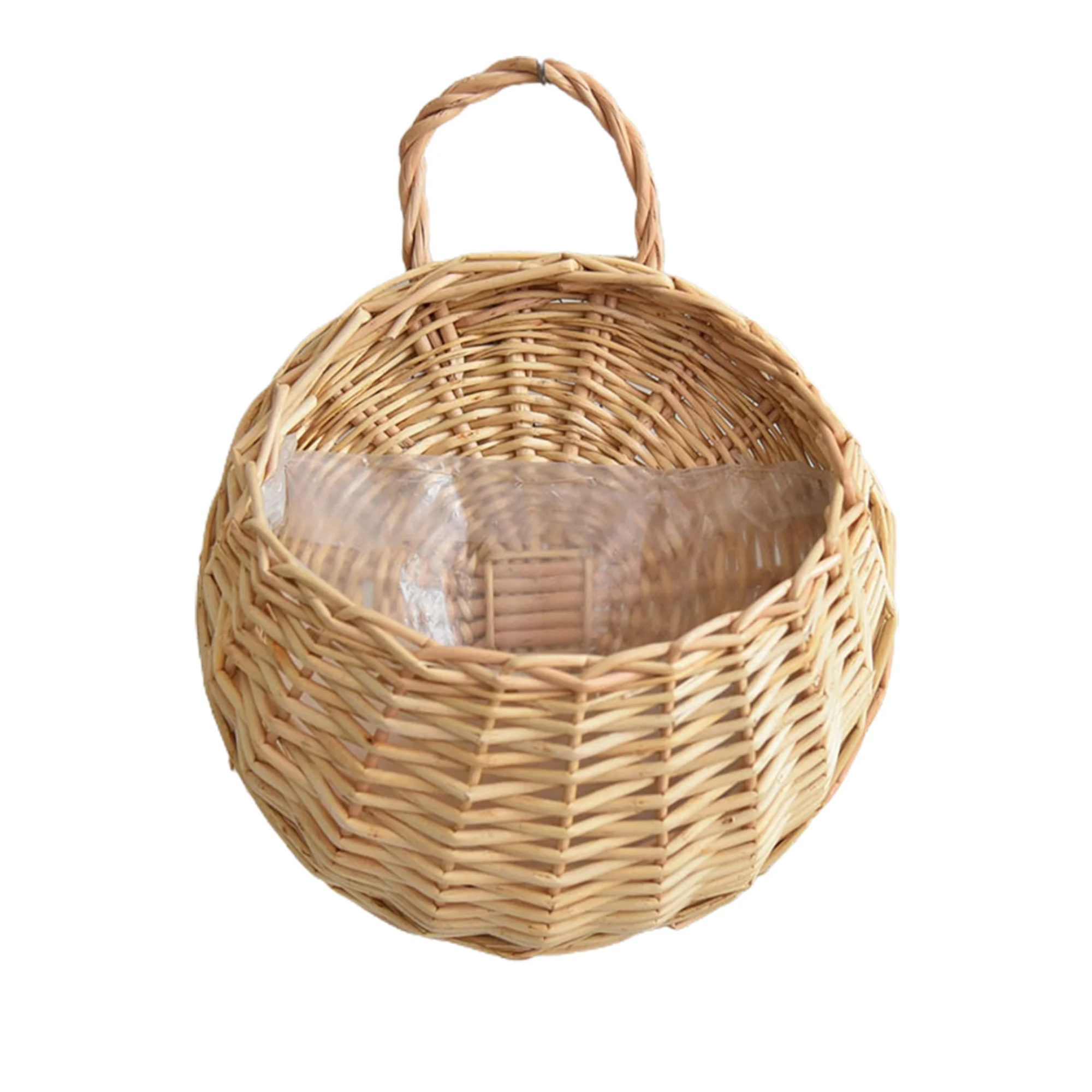 rattan hanging planter