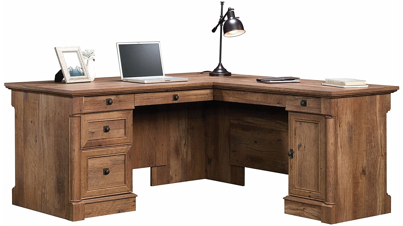 Best L-shaped computer desk: Sauder Palladia L-Shaped Desk