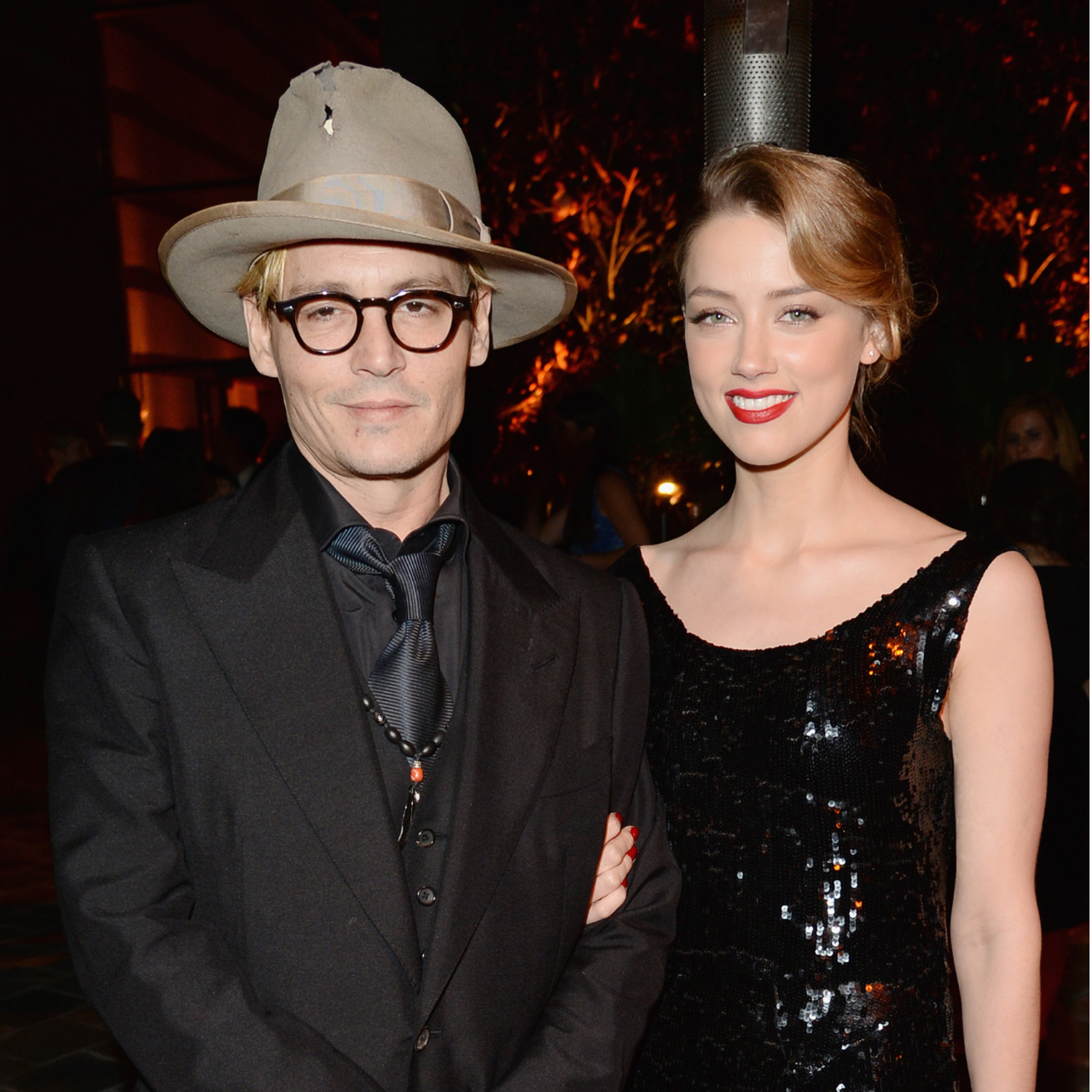 Johnny Depp and Amber Heard attend the 7th Annual Heaven Gala 2014