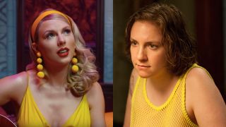Taylor Swift in Lover music video and Lena Dunham in Girls