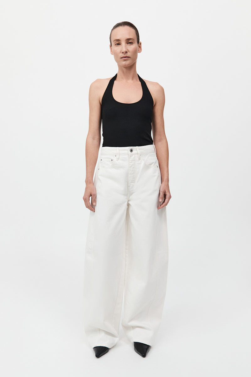 Mid Rise Balloon Jeans by Outland Denim - White