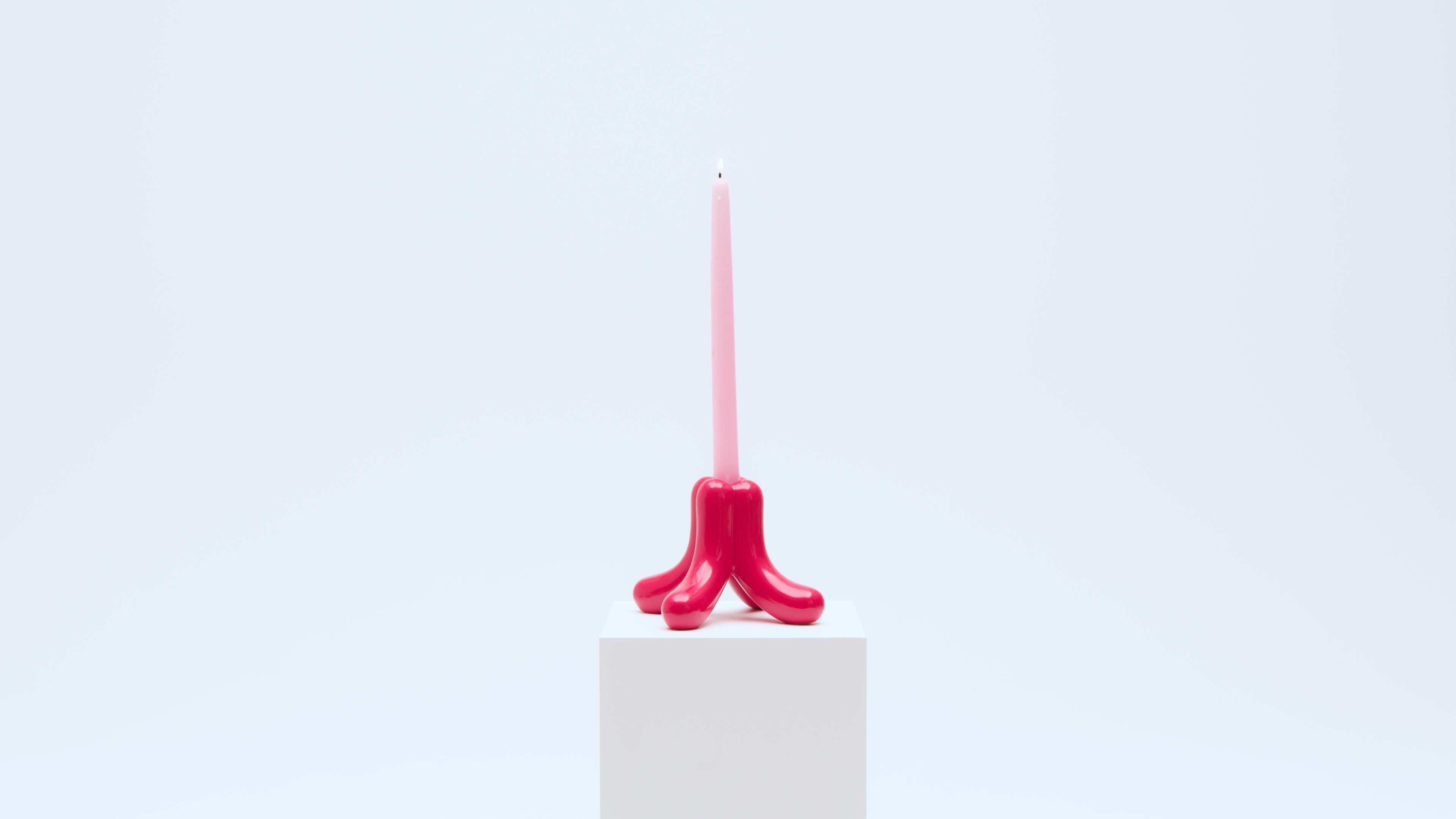 colourful porcelain candleholder