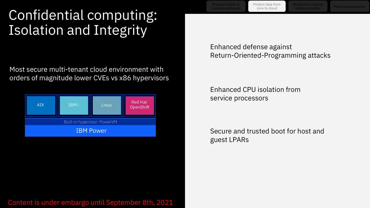 IBM E1080 Server Power10 Performance