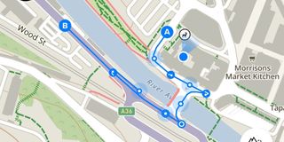 Plotting a route in the Suunto Vertical app