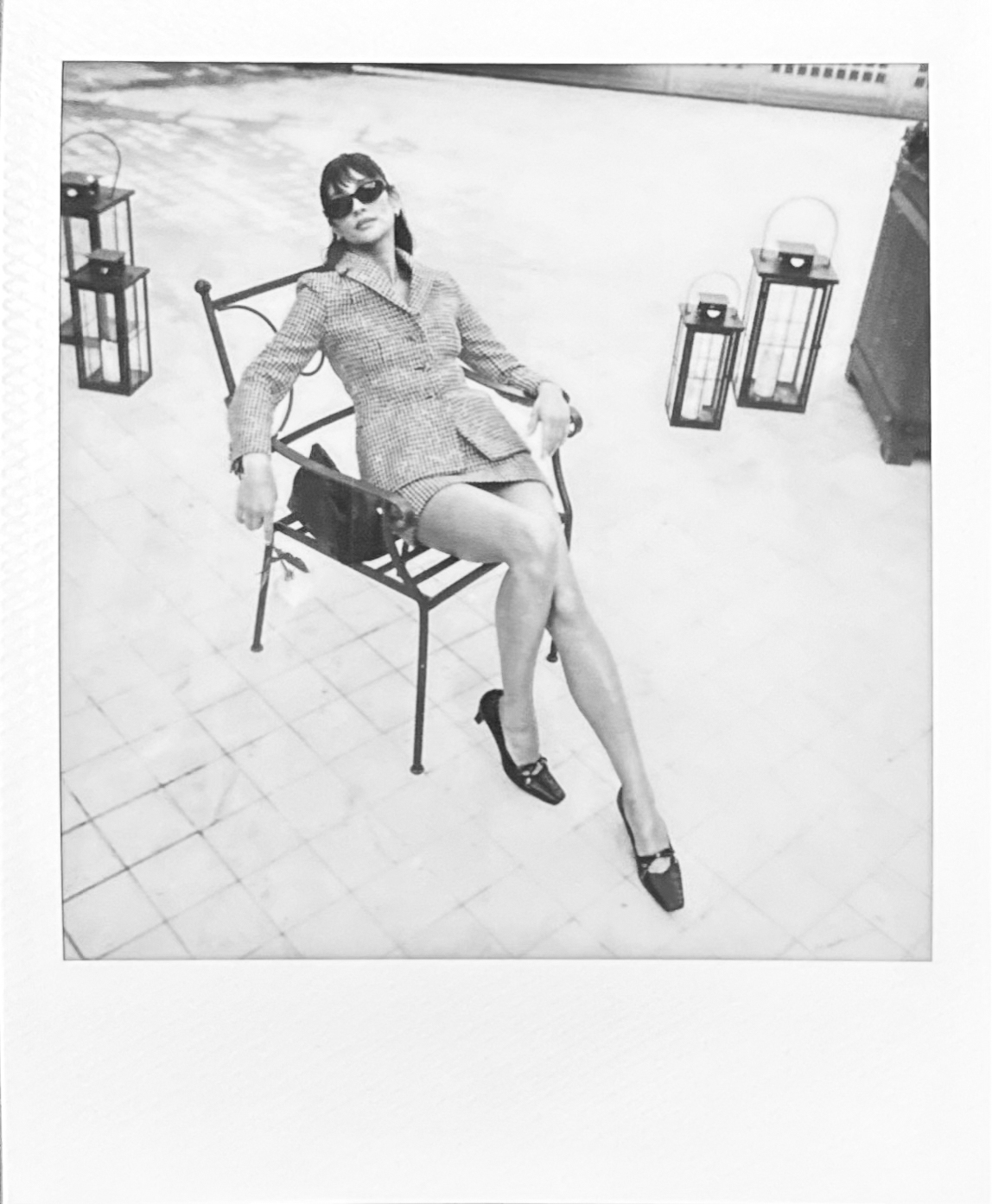 polaroids of Shay Mitchell at the Fall 2026 Dior fashion show