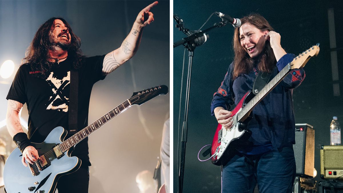 Dave Grohl and Kim Deal of The Breeders