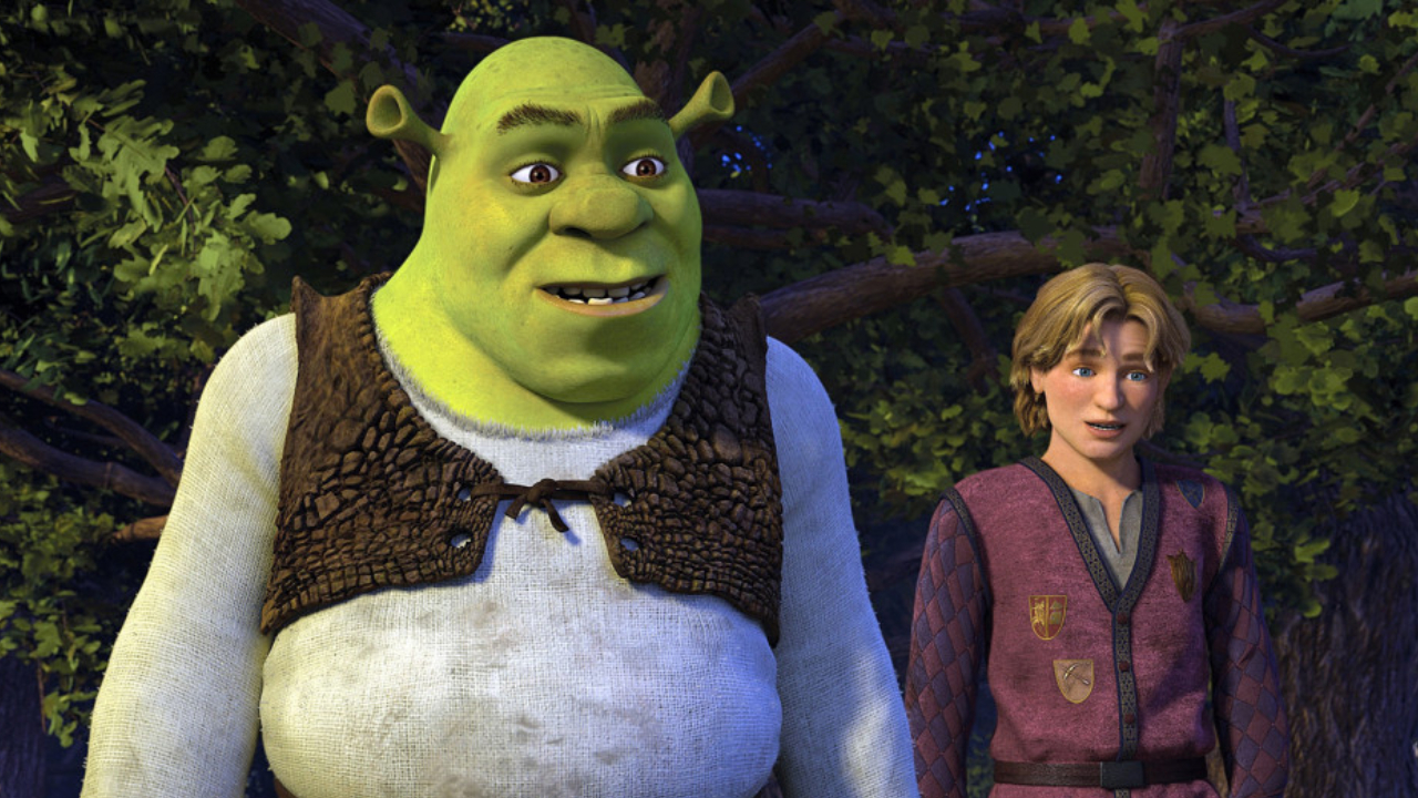 Mike Myers and Justin Timberlake in Shrek The Third
