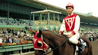Tobey Maguire rides a horse in Seabiscuit