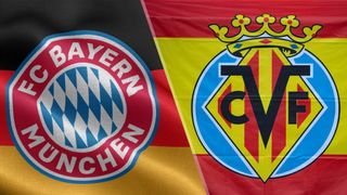 Bayern Munich and Villarreal badges to represent the Bayern Munich vs Villarreal live stream