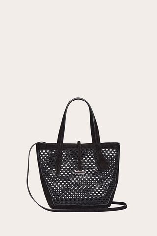 Sprout Tote Mini Black Crochet