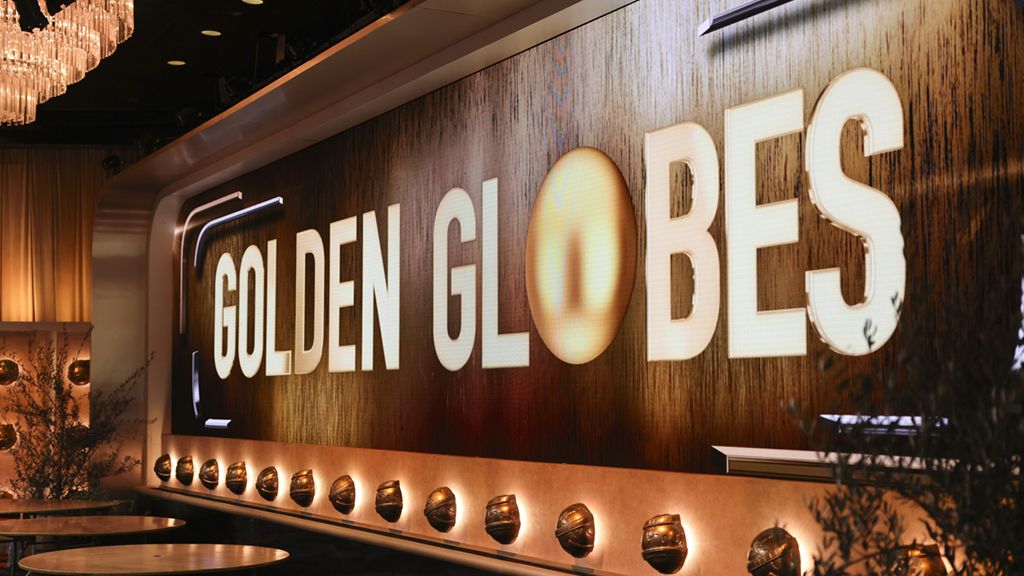 Signage at 2024 Golden Globe Awards