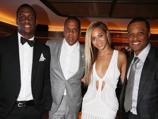 Jay-Z and Beyonce at the 10th anniversary party of the 40/40 club