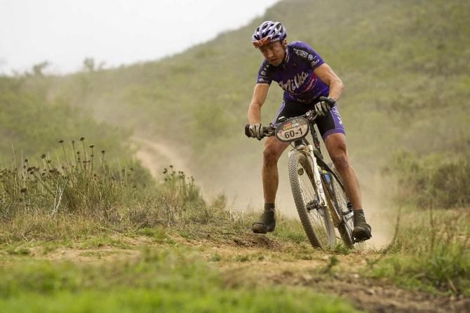 Bart Brentjens of World Bicycle Relief during stage 1 of the 2012 Cape Epic