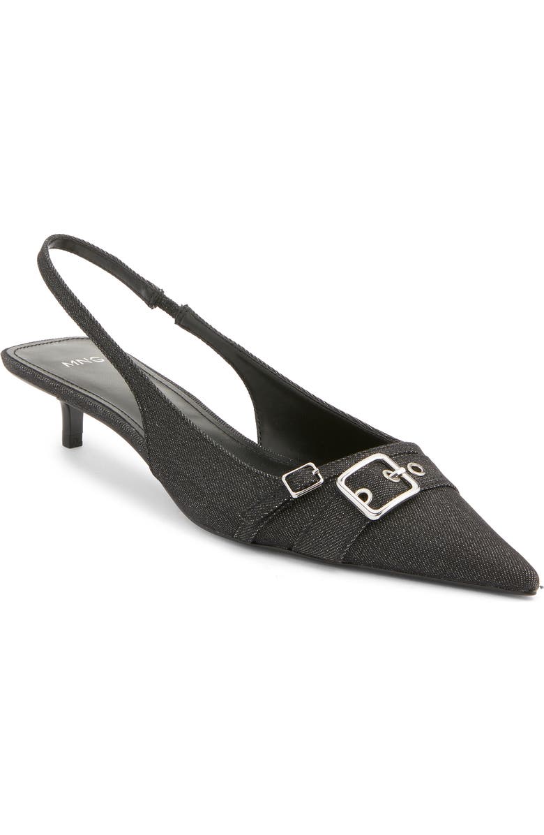 Mecha Kitten Heel Pointed Toe Pump