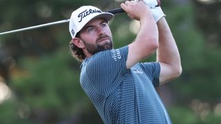 Cameron Young takes a shot at the Wyndham Championship