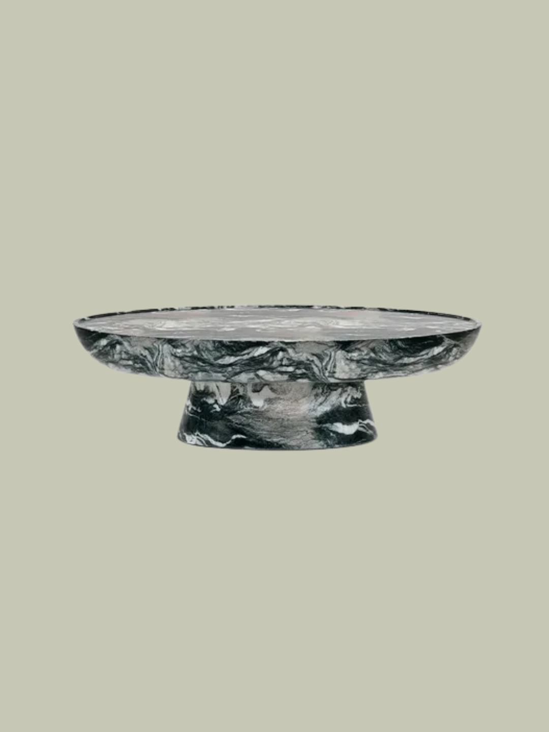 Lucy Coffee Table Green Marble Finish