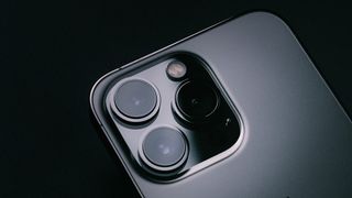 A close up of the iPhone 13 Pro camera