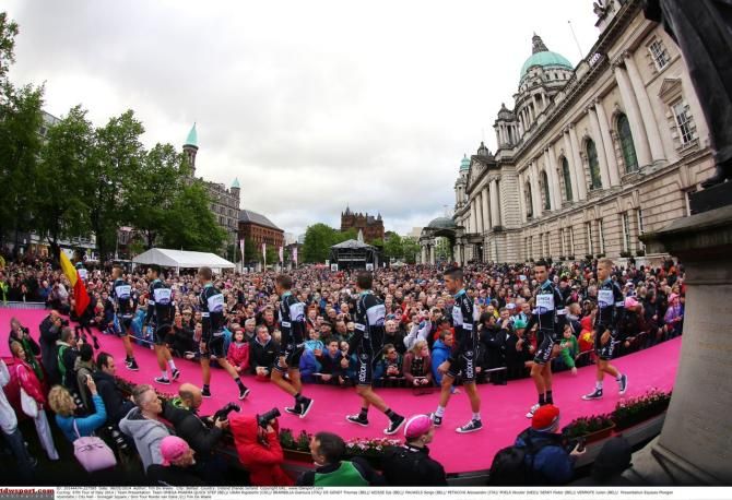 Belfast was packed to see the team presentation