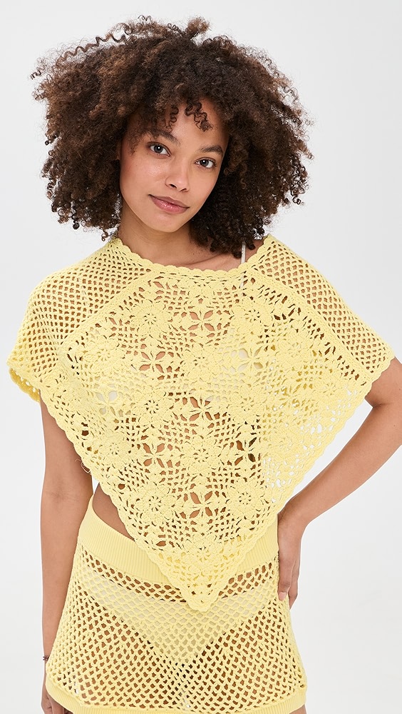 Frankies Bikinis Sophie Crochet Poncho