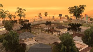 A sunset view of Los Santos