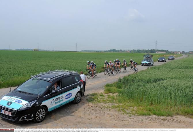 Omega Pharma QuickStep were out in force over the cobbles