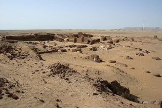 the ruins of Kellis, also known as Ismant el-Kharab, which is located in the Dakhleh Oasis in Egypt