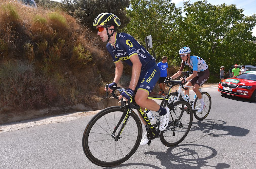 Adam Yates and Romain Bardet on stage 15 of the Vuelta a Espa&ntilde;a