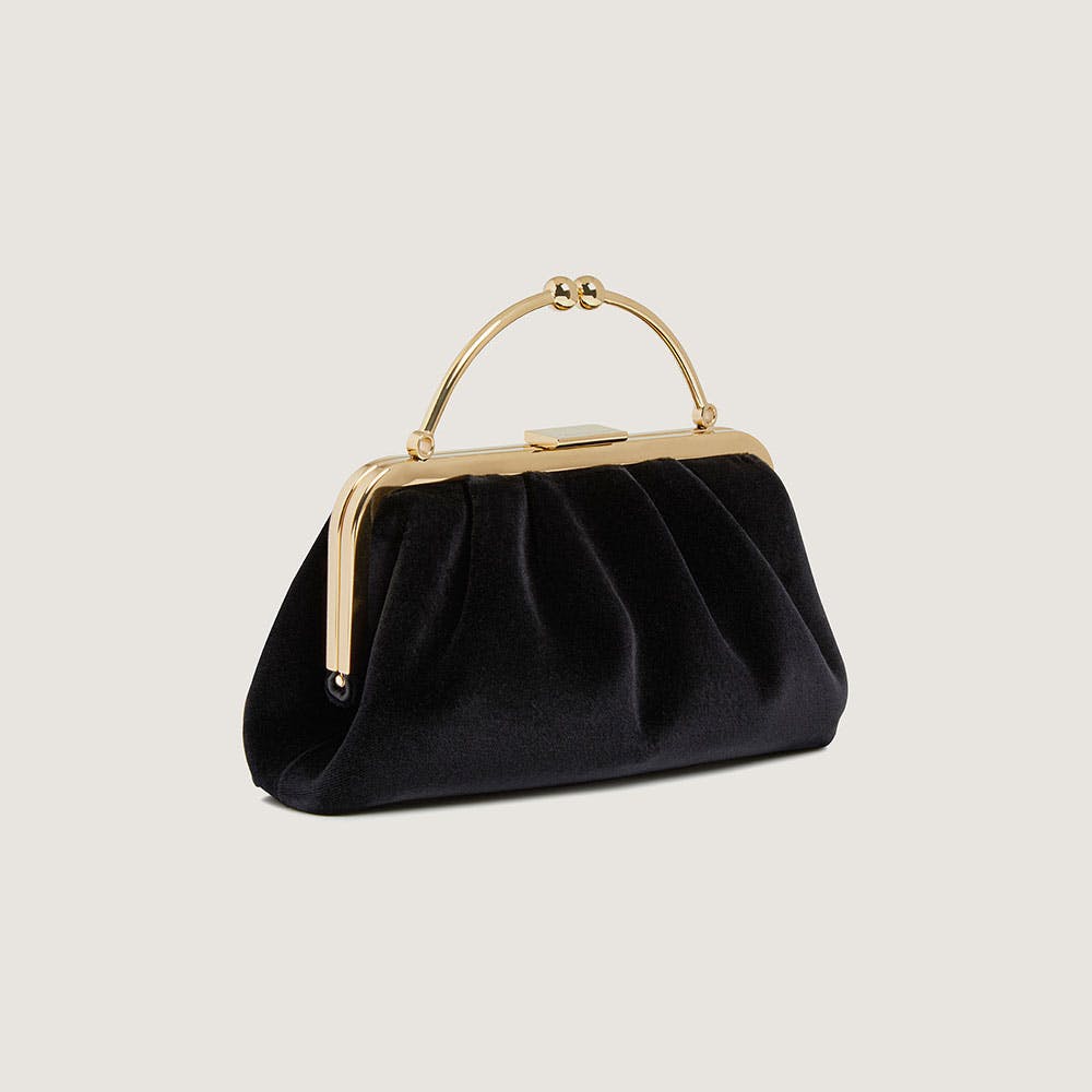 Frame Clutch - Black Velvet