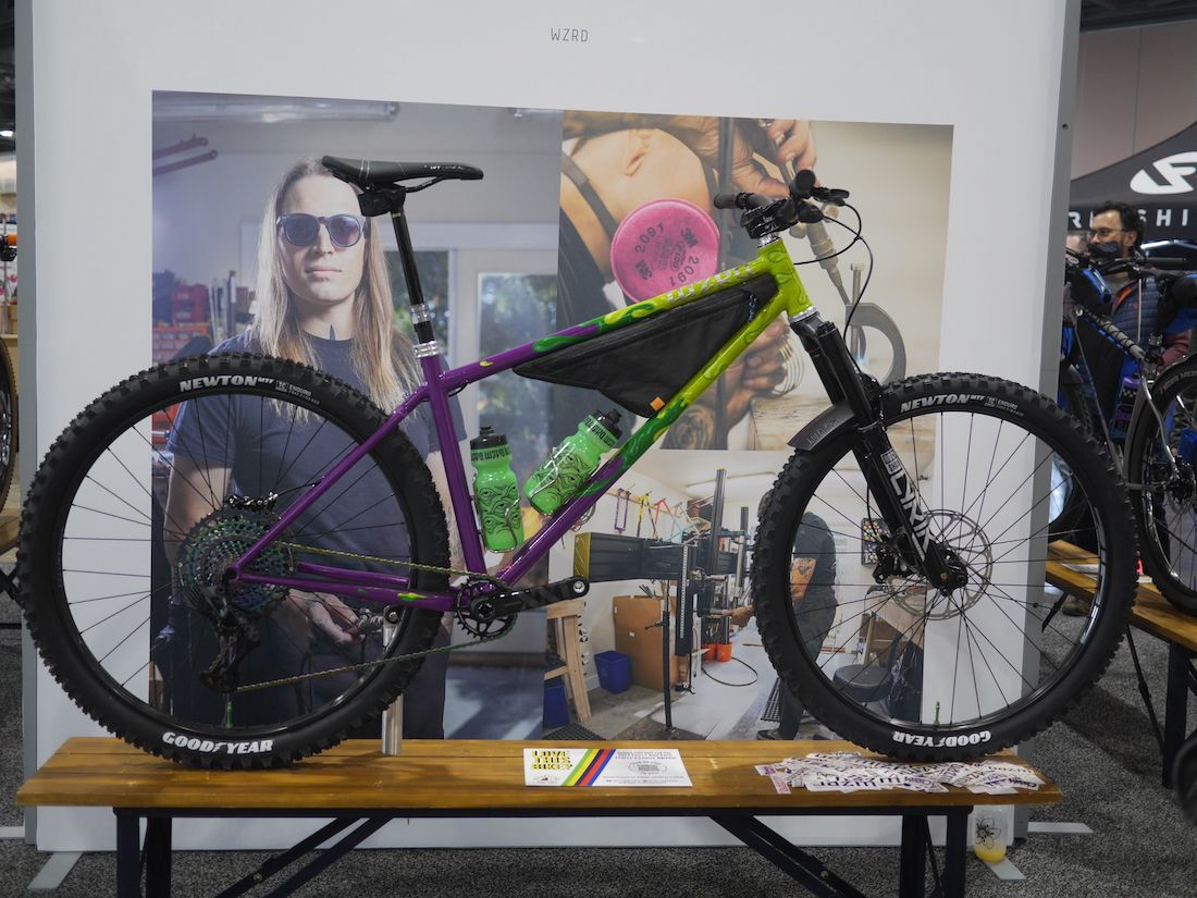 Em Karau showcases their build at the Philly Bike Expo