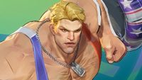 Captain America in Marvel Rivals, with his huge hog cropped out