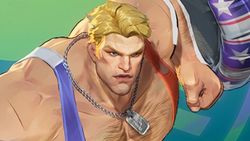 Captain America in Marvel Rivals, with his huge hog cropped out