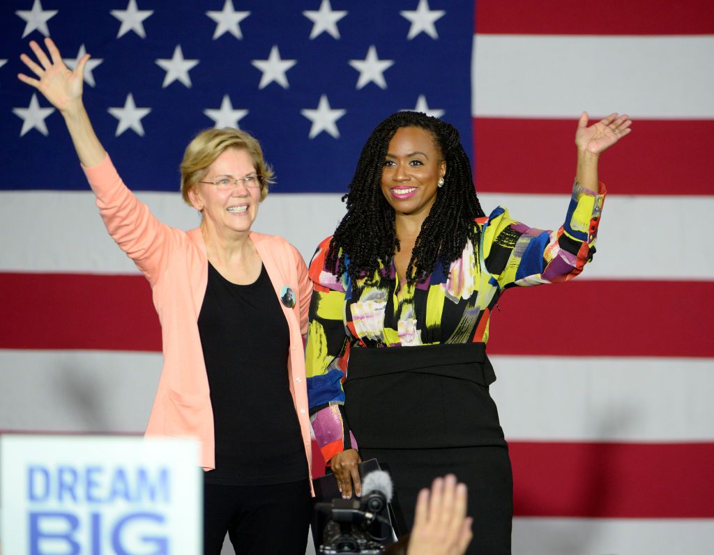 Sen. Elizabeth Warren and Rep. Ayanna Pressley.