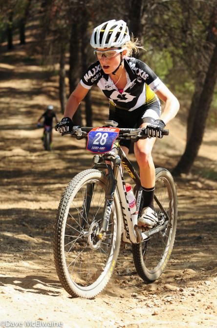 Mikaela Kofman (Scott 3Rox Racing) can climb with the best of them