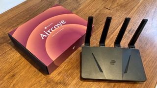 Photograph of ExpressVPN's Aircove router