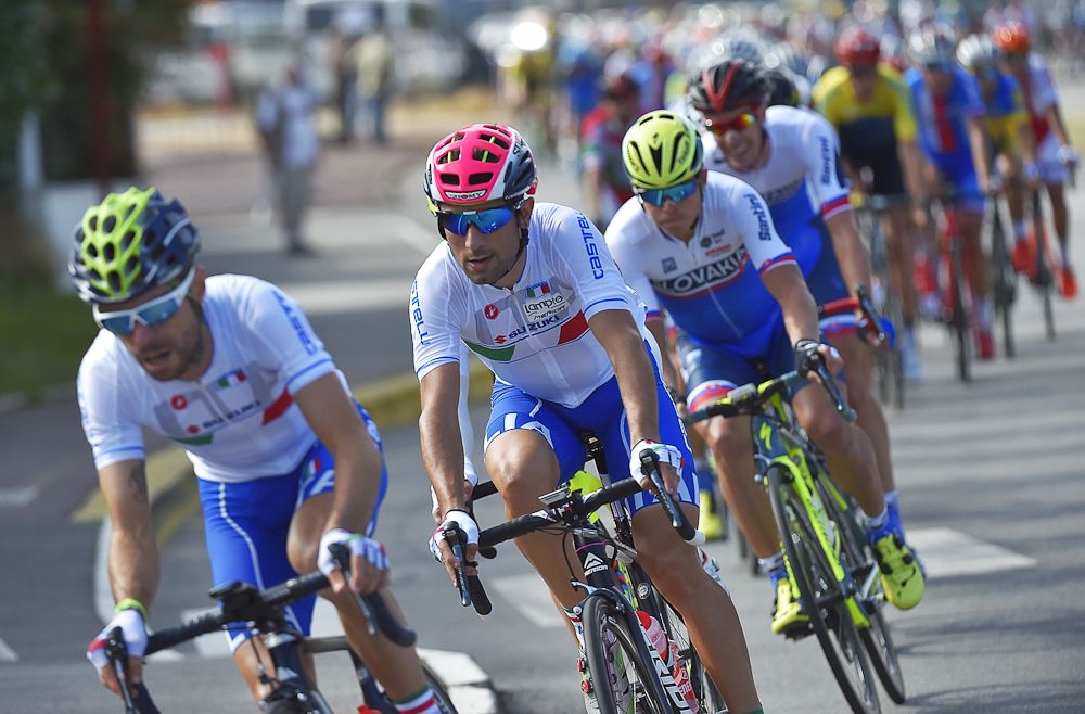 Italy takes control near the end of the race