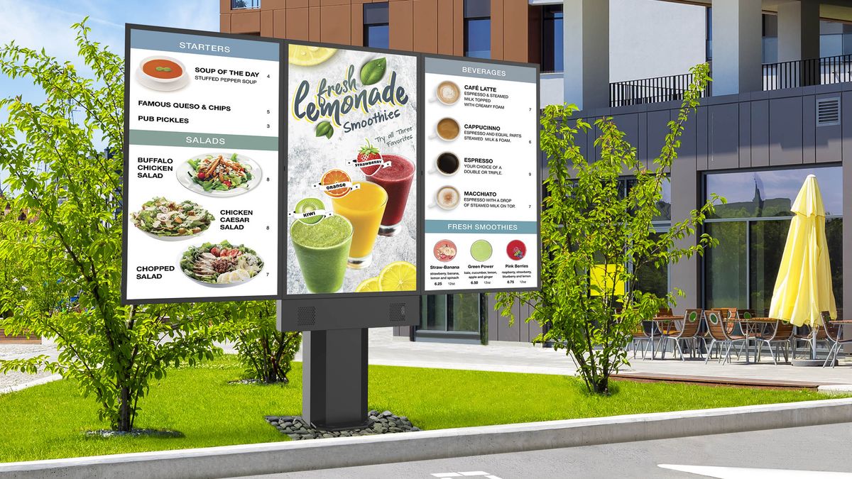 Outdoor Digital Menu Board