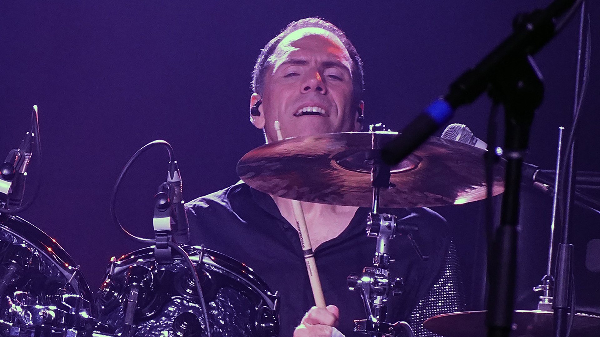 SPRINGFIELD, MASSACHUSETTS - SEPTEMBER 30: Frank Klepacki and The Family Stone Band perform at Eastern States Exhibition on September 30, 2026 in West Springfield, Massachusetts. (Photo by Al Pereira/Getty Images)