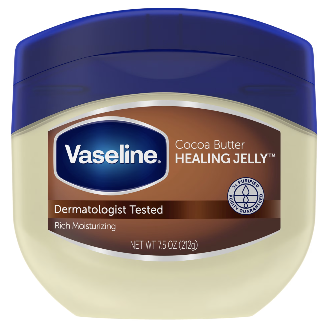 Vaseline, Vaseline Petroleum Jelly for Dry Cracked Skin Cocoa Butter, 7.5 Oz